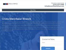 Tablet Screenshot of branchfamilylaw.com